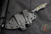 RMJ Tactical- Ratatosk Fixed Blade Knife- Carbon Fiber Scale- Cobalt Finished Blade