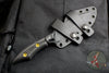 RMJ Tactical- Ratatosk Fixed Blade Knife- Carbon Fiber Scale- Cobalt Finished Blade