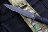 Spartan Blades - Harsey Dagger Fixed Blade Knife- Black Handle- Black Blade- Multicam Nylon Sheath SB49BKBKNLMC