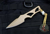 Spartan Blades Enyo Fixed Blade Knife FDE with Tan Sheath
