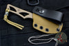 Spartan Blades Enyo Fixed Blade Knife FDE with Tan Sheath