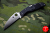 Spyderco Endura- Wharncliffe Edge- Black Handle- Satin Flat Ground Blade C10FPWCBK