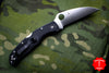 Spyderco Endura- Wharncliffe Edge- Black Handle- Satin Flat Ground Blade C10FPWCBK