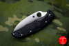 Spyderco Endura- Wharncliffe Edge- Black Handle- Satin Flat Ground Blade C10FPWCBK