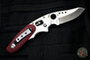 Spyderco Phoenix Sprint Run Folder Red G-10 Satin Drop Point Blade Ball Bearing Lock C114GPRD