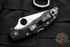 Spyderco Delica Thin Red Line Black Handle VG-10 Part Serrated Satin Flat Ground Lockback Knife C11FPSBKRD