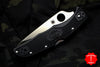 Spyderco Endura Lockback Knife- Black FRN Handle- Satin Blade C10PBK