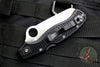 Spyderco Rescue 3 Thin Red Line Edition Black Handle Red Liner Full Serrated Satin Flat Ground Lockback Knife C14FSBKRD3