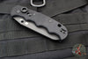 Spyderco Autonomy Black G-10 Automatic Black H-1 Full Serrated Blade C165GSBBK