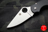 Spyderco Para 3 Lightweight Folder- Black FRN Handle- Satin Plain Edge C223PBK