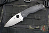 Spyderco Shaman- Black G-10 Handle- Satin Saber Ground Blade- Compression Lock Knife C229GP