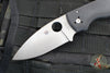 Spyderco Shaman- Black G-10 Handle- Satin Saber Ground Blade- Compression Lock Knife C229GP