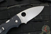 Spyderco Shaman- Black G-10 Handle- Satin Saber Ground Blade- Compression Lock Knife C229GP