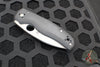 Spyderco Shaman- Black G-10 Handle- Satin Saber Ground Blade- Compression Lock Knife C229GP