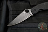 Spyderco Military Folding Knife- Modified Clip Point- Black G-10 Scales- Black Blade C36GPBK
