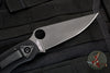 Spyderco Military Folding Knife- Modified Clip Point- Black G-10 Scales- Black Blade C36GPBK