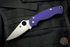 Spyderco Paramilitary 2- Dark Blue G-10- CPM S110V Steel Satin Finished Blade C81GPDBL2