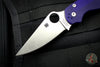 Spyderco Paramilitary 2- Dark Blue G-10- CPM S110V Steel Satin Finished Blade C81GPDBL2