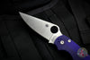 Spyderco Paramilitary 2- Dark Blue G-10- CPM S110V Steel Satin Finished Blade C81GPDBL2