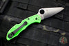 Spyderco Salt 2- Lockback- Green FRN Handle- LC200N Satin Flat Ground Blade C88FPGR2