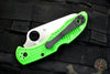 Spyderco Salt 2- Lockback- Green FRN Handle- LC200N Satin Flat Ground Blade C88FPGR2