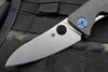 Spyderco Sinkevich Drunken Framelock Folding Knife Carbon Fiber Handle C235CFTIP