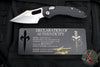 Marfione Custom Knives- Stitch- Prototype Ram-Lok Folder- Black G-10 Handle- Two-Tone Stonewash Blade- Serial Number 08