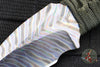 Strider Knives Flamed Titanium Fixed Blade Drop Point Knife- Green Cord