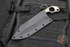Strider Knives XL SLCC Single Edge Fixed Blade  - Titanium Strike Plate