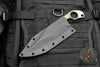 Strider Knives XL SLCC Tanto Edge Fixed Blade  - Titanium Strike Plate