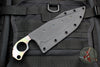Strider Knives XL SLCC Tanto Edge Fixed Blade  - Titanium Strike Plate