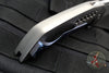 Tashi Bharucha Custom Flipper Knife- Recurve Satin Blade- Orange Peel Titanium Handles- Timascus Clip