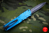 Twist Tighe LARGE Double Edge OTF Blue with Black Plain Edge Blade 1300-6