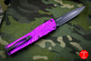 Twist Tighe LARGE Double Edge OTF Purple with Black Plain Edge Blade 1300-6 PU