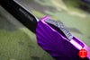 Twist Tighe LARGE Double Edge OTF Purple with Black Plain Edge Blade 1300-6 PU