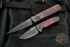 Protech Les George SBR Short Bladed Rockeye Out The Side (OTS)-EXCLUSIVE!- Venom Red Handle with Black Blade LG403-Venom Red SBR