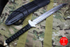 Rare Marfione Custom Wakizashi Japanese Sword Satin Blade Bead Blast Hamon