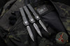 Microtech Ultratech OTF Knife- Tactical- Black Handle- Black Full Serrated Blade 122-3 T